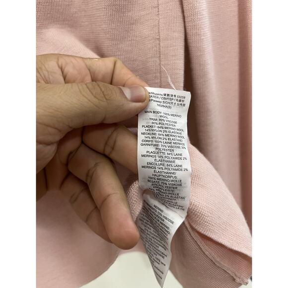 Tory Burch Kimberly Sweater S Merino Wool Coquette Preppy Minimalist Old Money - Picture 9 of 14